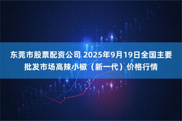 东莞市股票配资公司 2025年9月19日全国主要批发市场高辣小椒（新一代）价格行情